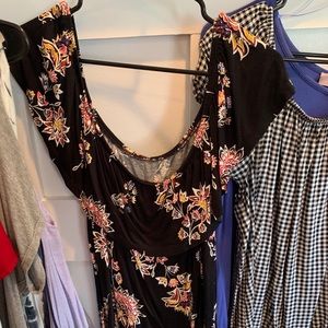 Off the shoulder flower top